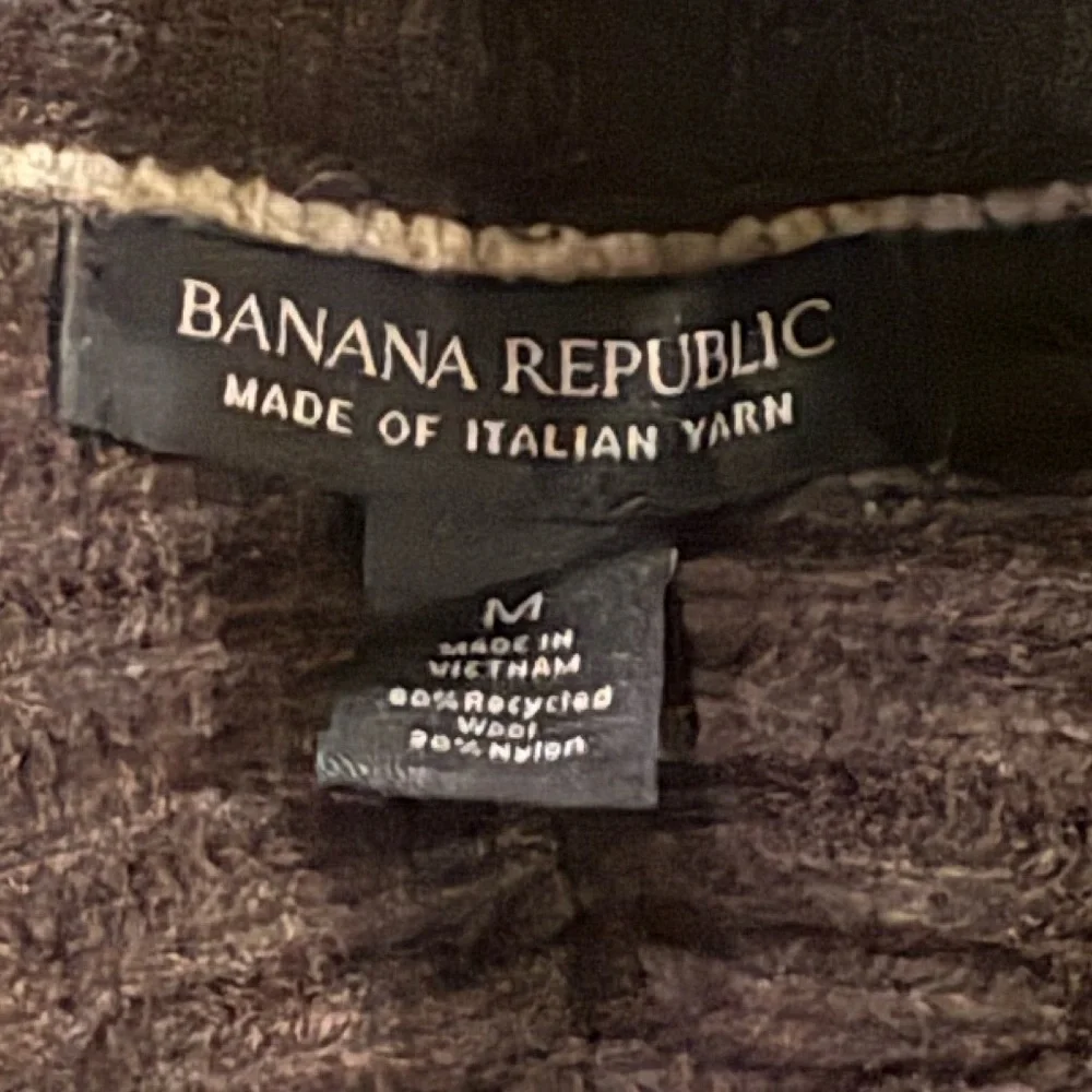 Banana Republic Italian Wool Blend Nino Mock-Neck Sweater Brown